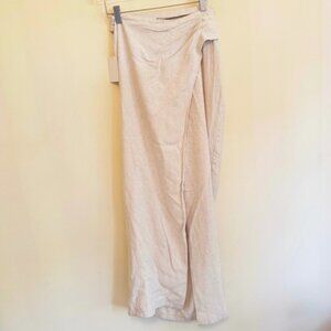 NWT JLUXLABEL Natural Linen New Age Maxi Skirt Only (S)